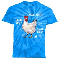 Funny Animal Farm Cute Gift Guess What Chicken Butt White Design Gift Kids Tie-Dye T-Shirt