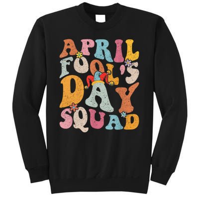 Funny April Fools Day Squad Pranks April Fool's Day Groovy Sweatshirt