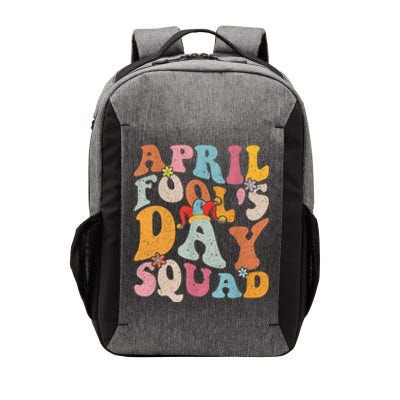 Funny April Fools Day Squad Pranks April Fool's Day Groovy Vector Backpack