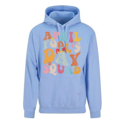 Funny April Fools Day Squad Pranks April Fool's Day Groovy Unisex Surf Hoodie