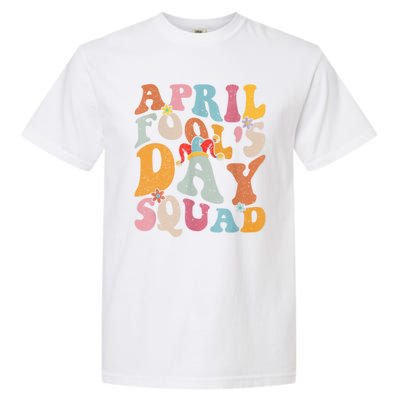 Funny April Fools Day Squad Pranks April Fool's Day Groovy Garment-Dyed Heavyweight T-Shirt