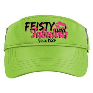 Feisty And Fabulous Since 1924 100th Birthday Adult Drive Performance Visor