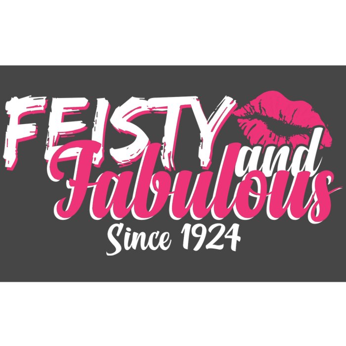 Feisty And Fabulous Since 1924 100th Birthday Bumper Sticker