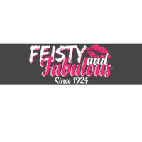 Feisty And Fabulous Since 1924 100th Birthday Bumper Sticker