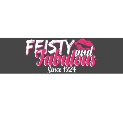 Feisty And Fabulous Since 1924 100th Birthday Bumper Sticker