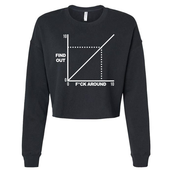 F Around Find Out Cropped Pullover Crew