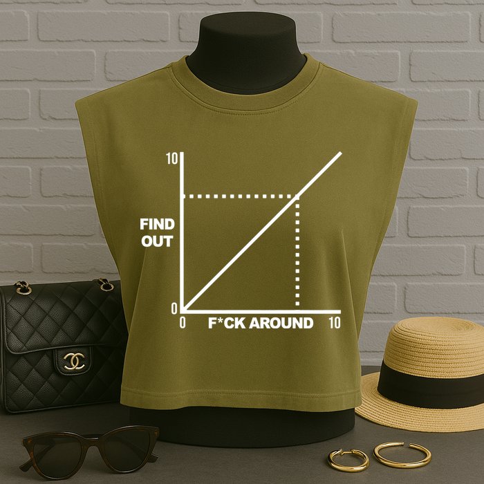 F Around Find Out Garment-Dyed Women's Muscle Tee