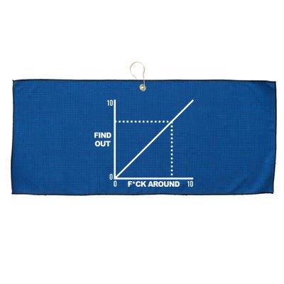F Around Find Out Large Microfiber Waffle Golf Towel