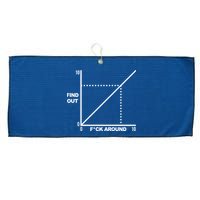 F Around Find Out Large Microfiber Waffle Golf Towel