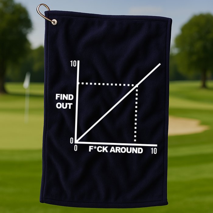 F Around Find Out Golf Towel
