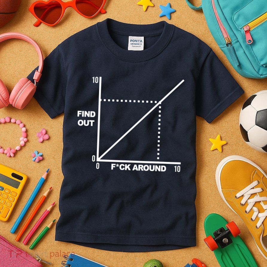 F Around Find Out Kids T-Shirt