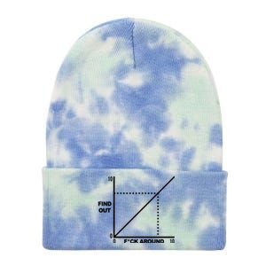 F Around Find Out Tie Dye 12in Knit Beanie