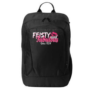 Feisty And Fabulous Since 1934 90th Birthday City Backpack