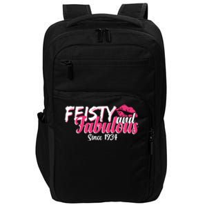 Feisty And Fabulous Since 1934 90th Birthday Impact Tech Backpack