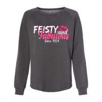 Feisty And Fabulous Since 1934 90th Birthday Womens California Wash Sweatshirt