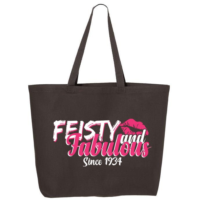 Feisty And Fabulous Since 1934 90th Birthday 25L Jumbo Tote