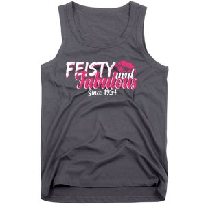 Feisty And Fabulous Since 1934 90th Birthday Tank Top