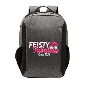 Feisty And Fabulous Since 1934 90th Birthday Vector Backpack