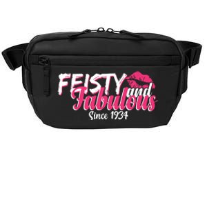 Feisty And Fabulous Since 1934 90th Birthday Crossbody Pack