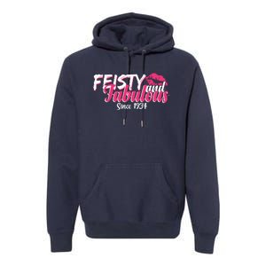 Feisty And Fabulous Since 1934 90th Birthday Premium Hoodie