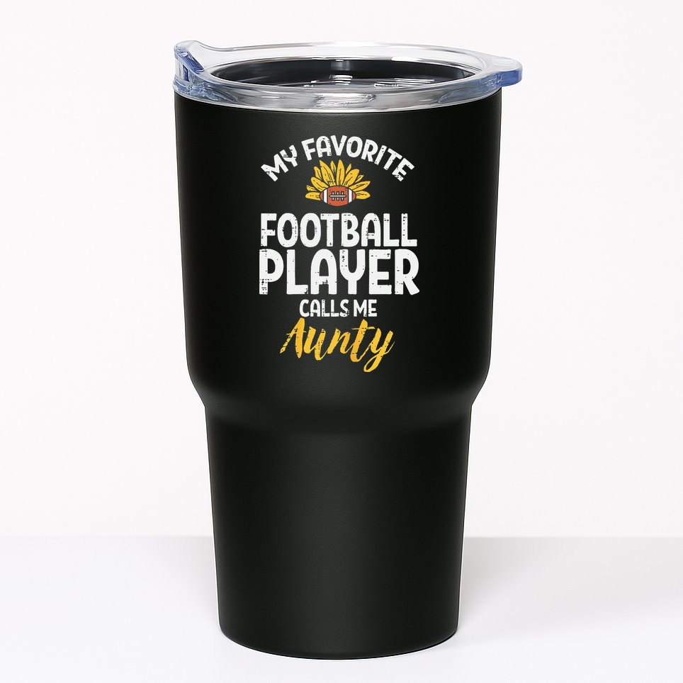 Favorite American Football Player Aunty Aunt Auntie Tumbler
