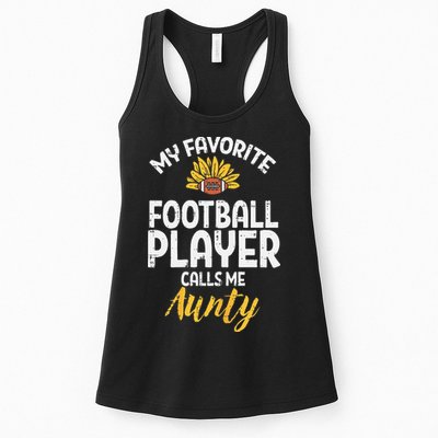 Favorite American Football Player Aunty Aunt Auntie Womens Tank Top