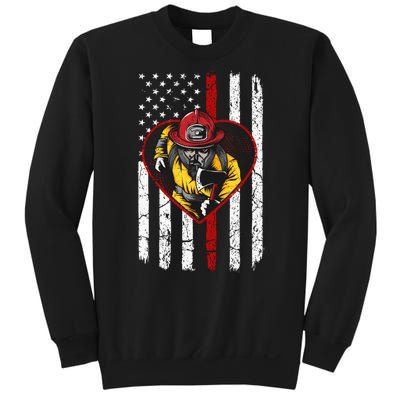 Firefighter American Flag Sweatshirt