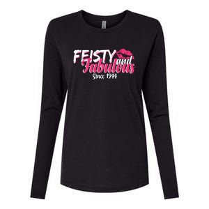 Feisty And Fabulous Since 1944 80th Birthday Womens Cotton Relaxed Long Sleeve T-Shirt