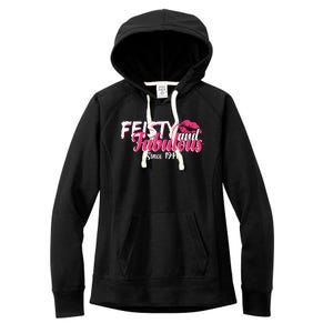 Feisty And Fabulous Since 1944 80th Birthday Women's Fleece Hoodie