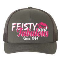 Feisty And Fabulous Since 1944 80th Birthday Yupoong Adult 5-Panel Trucker Hat