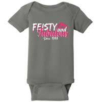 Feisty And Fabulous Since 1944 80th Birthday Baby Bodysuit