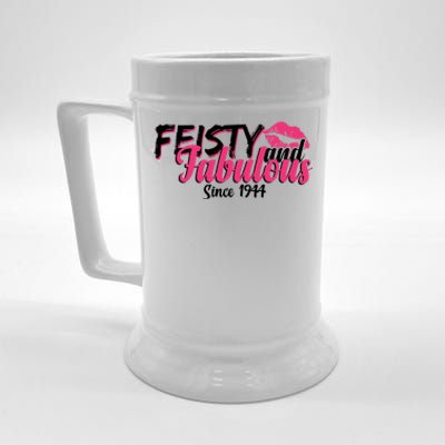 Feisty And Fabulous Since 1944 80th Birthday Beer Stein