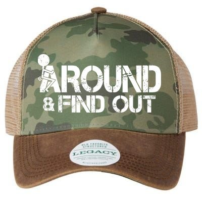 F Around Find Out Funny Meme Legacy Tie Dye Trucker Hat