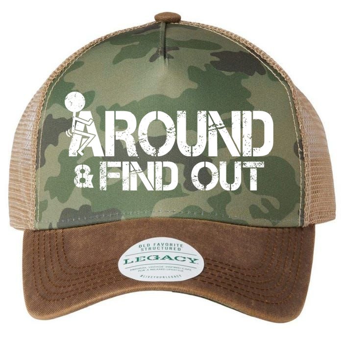 F Around Find Out Funny Meme Legacy Tie Dye Trucker Hat