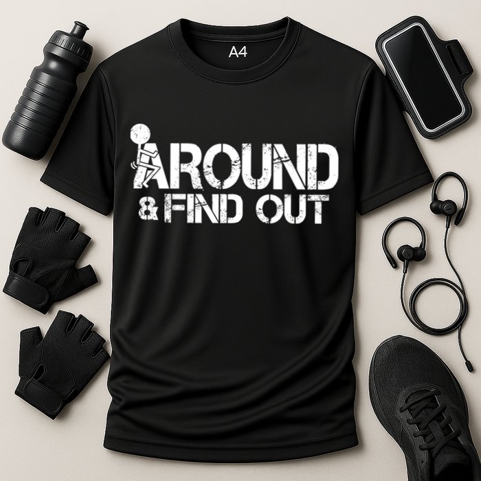 F Around Find Out Funny Meme Performance Shirt