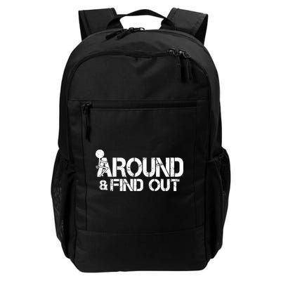 F Around Find Out Funny Meme Daily Commute Backpack