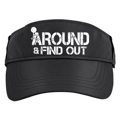 F Around Find Out Funny Meme Adult Drive Performance Visor