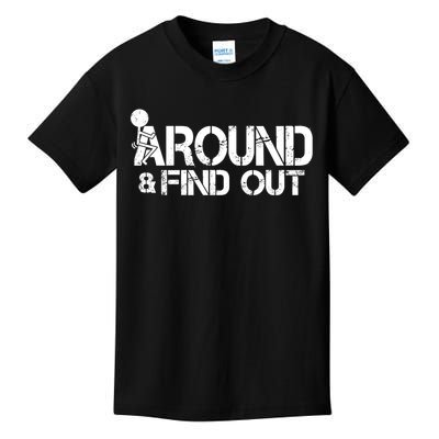 F Around Find Out Funny Meme Kids T-Shirt