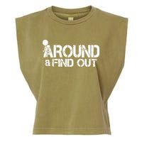 F Around Find Out Funny Meme Garment-Dyed Women's Muscle Tee
