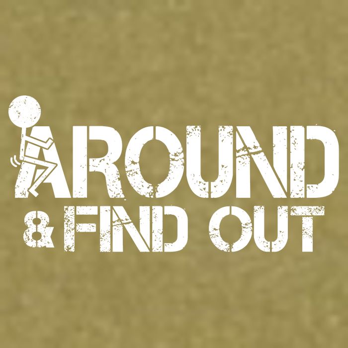 F Around Find Out Funny Meme Garment-Dyed Women's Muscle Tee