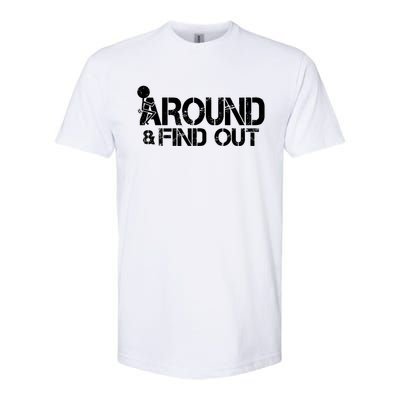 F Around Find Out Funny Meme Softstyle® CVC T-Shirt