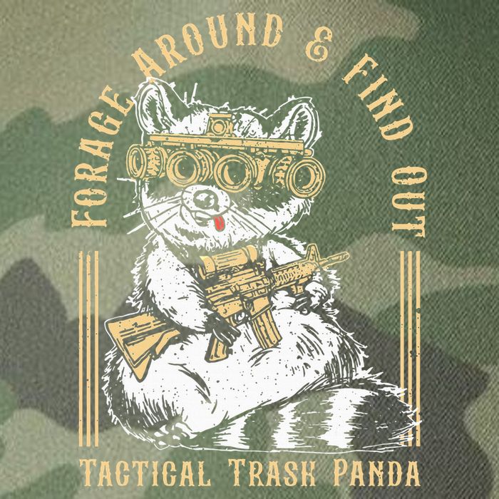 Forage Around & Find Out Tactical Trash Panda Legacy Tie Dye Trucker Hat