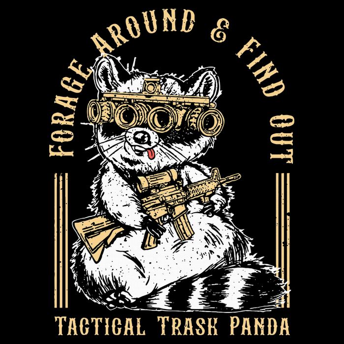 Forage Around & Find Out Tactical Trash Panda Cooling Performance Crew T-Shirt