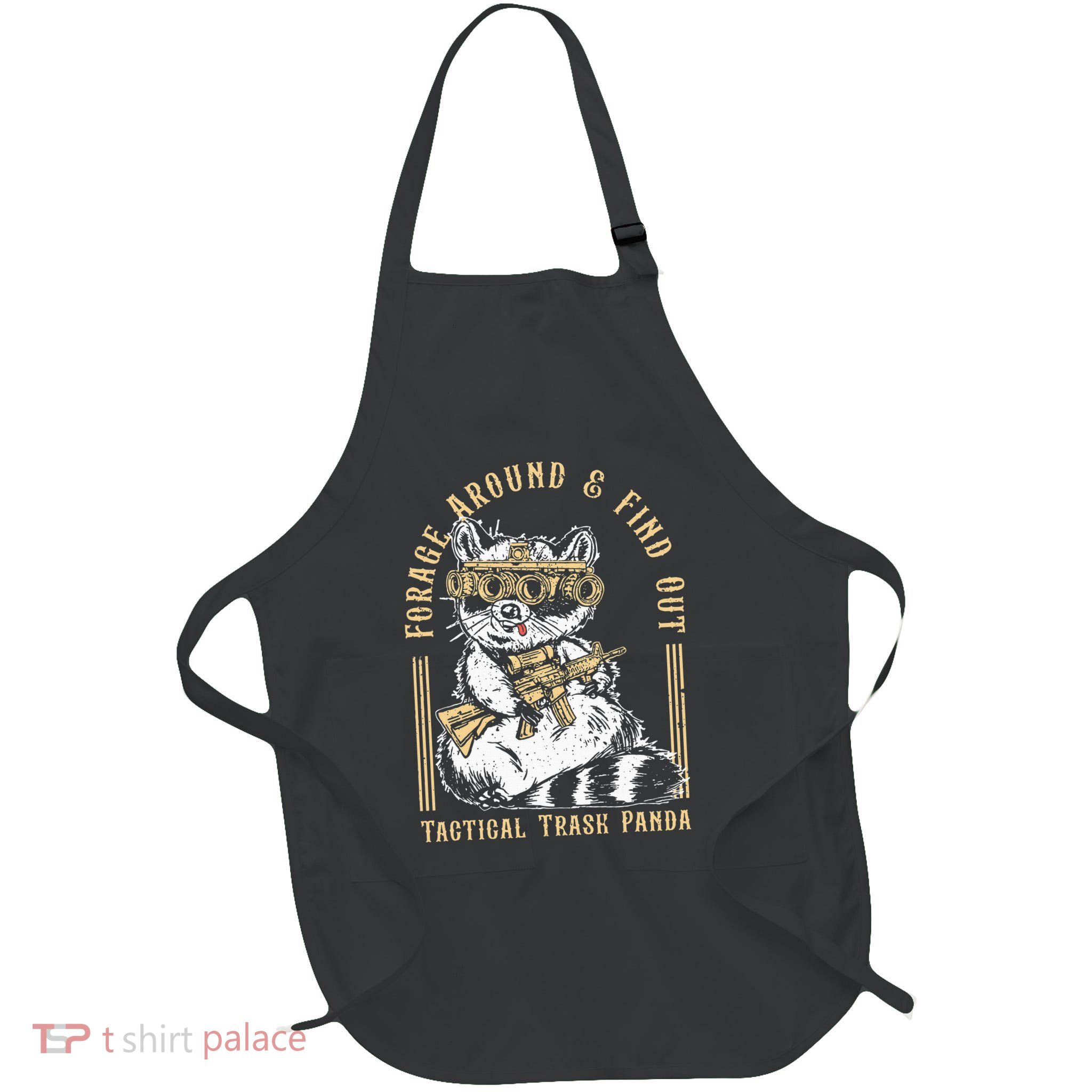 Forage Around & Find Out Tactical Trash Panda Full-Length Apron With Pockets