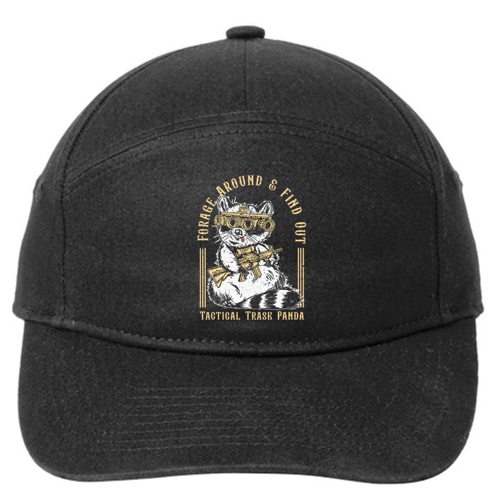 Forage Around & Find Out Tactical Trash Panda 7-Panel Snapback Hat