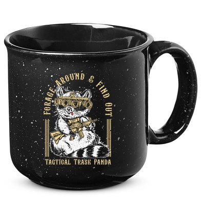 Forage Around & Find Out Tactical Trash Panda 15oz Campfire Ceramic Mug