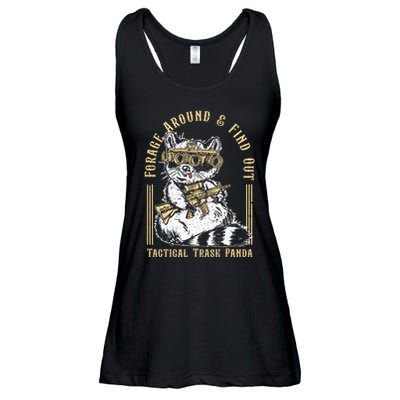 Forage Around & Find Out Tactical Trash Panda Ladies Essential Flowy Tank