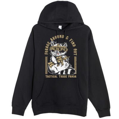 Forage Around & Find Out Tactical Trash Panda Premium Pullover Hoodie
