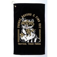 Forage Around & Find Out Tactical Trash Panda Golf Towel