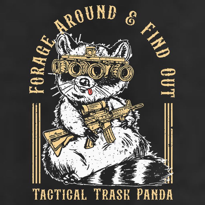Forage Around & Find Out Tactical Trash Panda Golf Towel